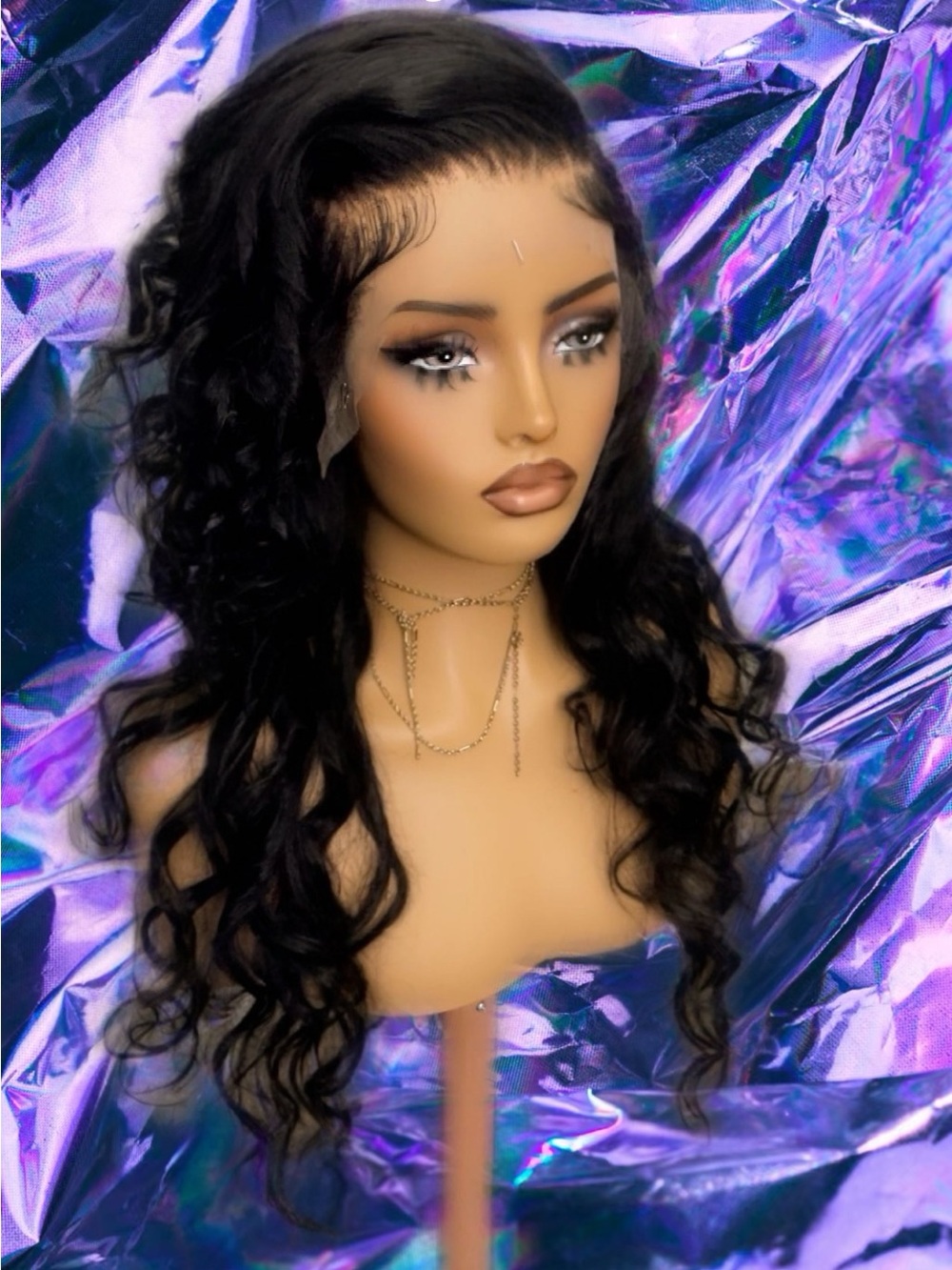 26 inch Black Natural Wave Lace Front Wig - Luxury Women Hair